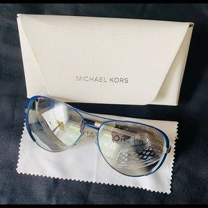 Michael Kors, Aviator Sunglass, Color: Gray/Blue